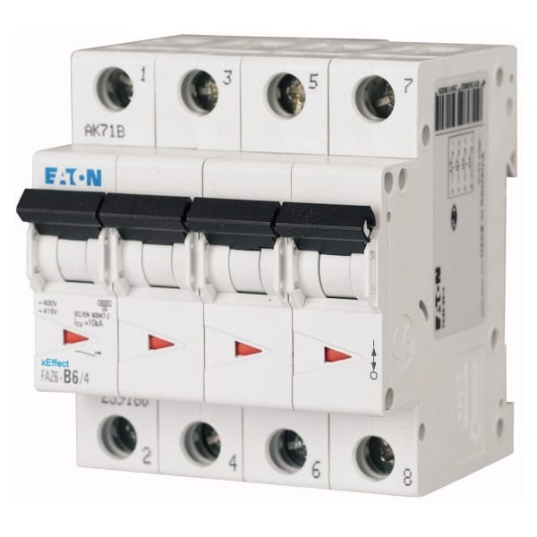 EATON MANIFACTURING - EAO177423 FAZ6-B2/4 INT. MT 6KA 4P B 2A