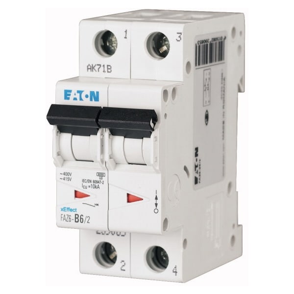EATON MANIFACTURING - EAO177571 FAZ6-D4/2 INT. MT 6KA 2P D 4A