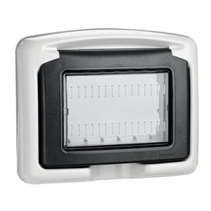 BTICINO (LEGRAND) - LEG680633 PLEXO VELA - PLACCA IP55 3M GRIGIA