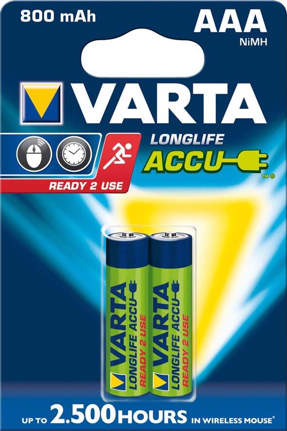 SPECTRUM BRANDS ITAL - VAT56703101402 AAA RECHARGE ACCU POWER X2 (800 MAH)