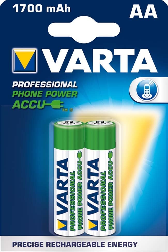 VARTA CONSUMER BATT VAT58399201402 AA (STILO) RECHARGE ACCU PHONE X2 1.600