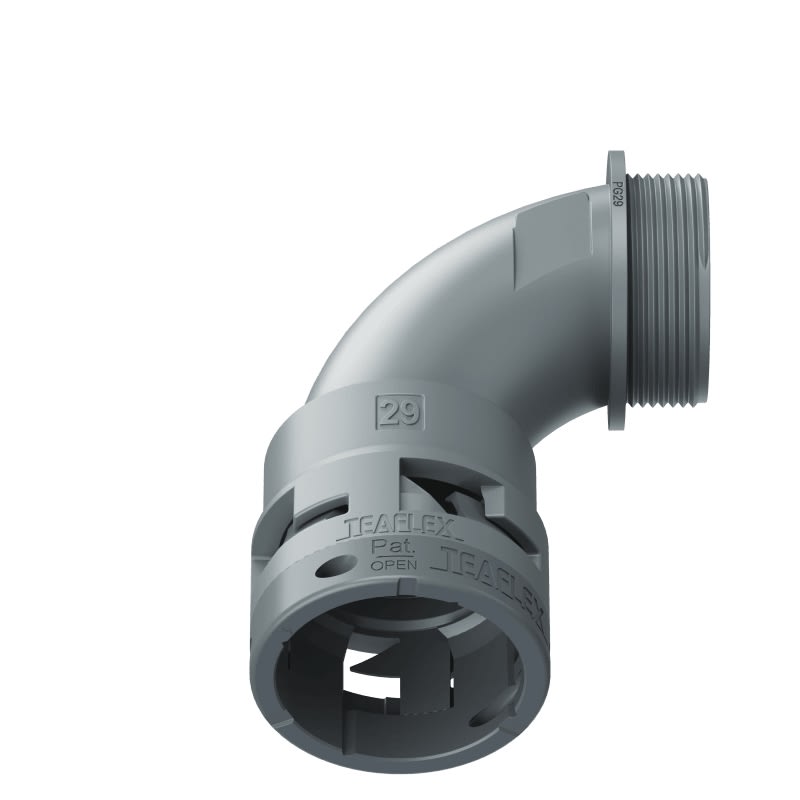 TEAFLEX - TEA6GBN29P29 CURVA 90°IP66 BN29 PG29 GRIGIO