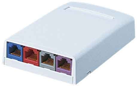 PANDUIT - PANCBX4IW-AY SURFACEMOUNTBOX,4PT,IW,EA