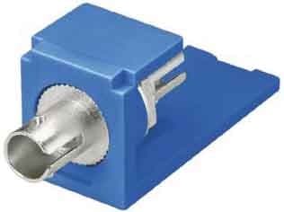 PANDUIT - PANCMSTZBU ST,SMPLX,FBRADPTR,W/MOD,BU,ZIRC,EA