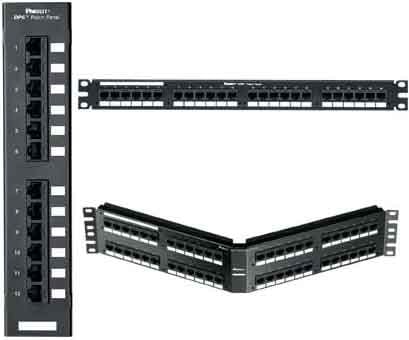 PANDUIT - PANDP245E88TGY PCHDOWNPTCHPNL,CAT5E,FLAT,24-PORT,EA