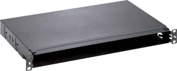 PANDUIT - PANFMT1 OPTICOM RM TRAY,STL,1RU,4PORT,BLK,EA