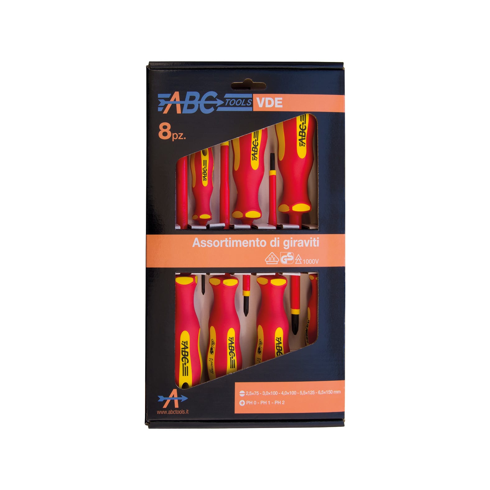 ABC TOOLS SPA - ABCM71018100 AS. 8 GIRAVITI M7101/81