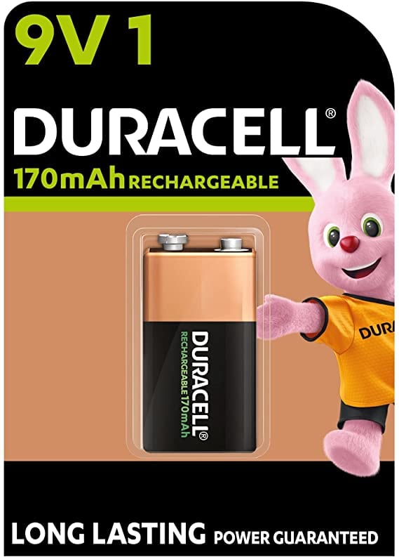 UNOEFFE (DURACELL) - GITVLE190HR9V DURACELL RECHARGEABLE HR9V 190MAH/1