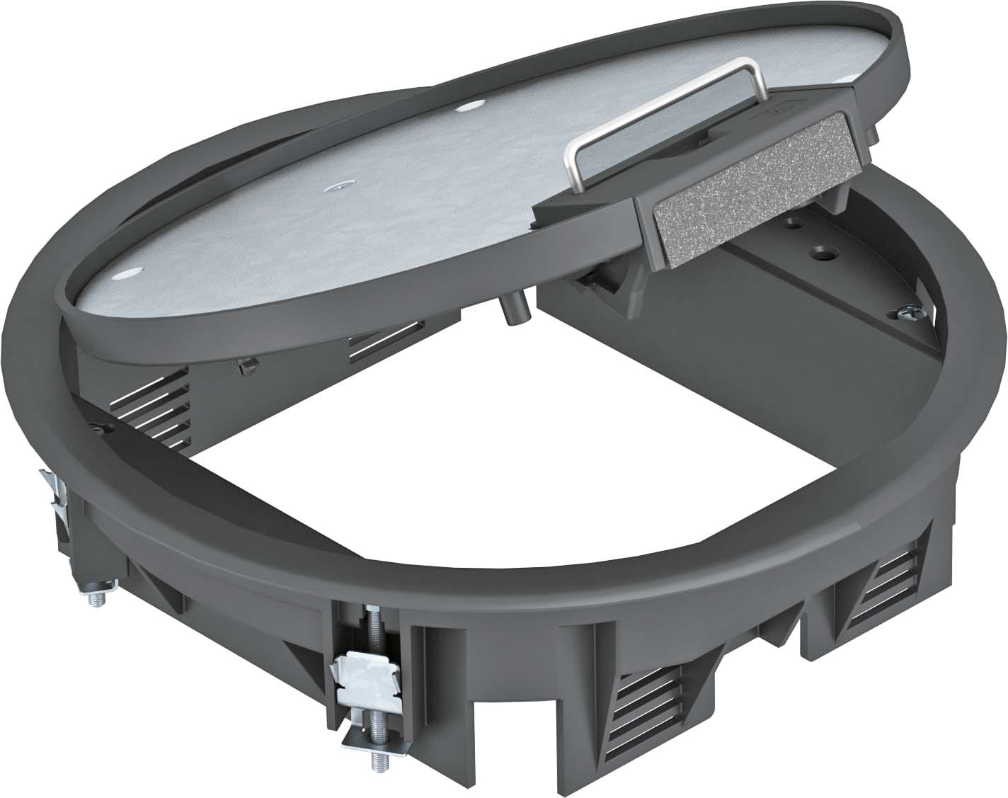 OBO BETTERMANN - OBO7405440 GESR4 U 9011 SERVICE OUTLET PER PAVIMENT