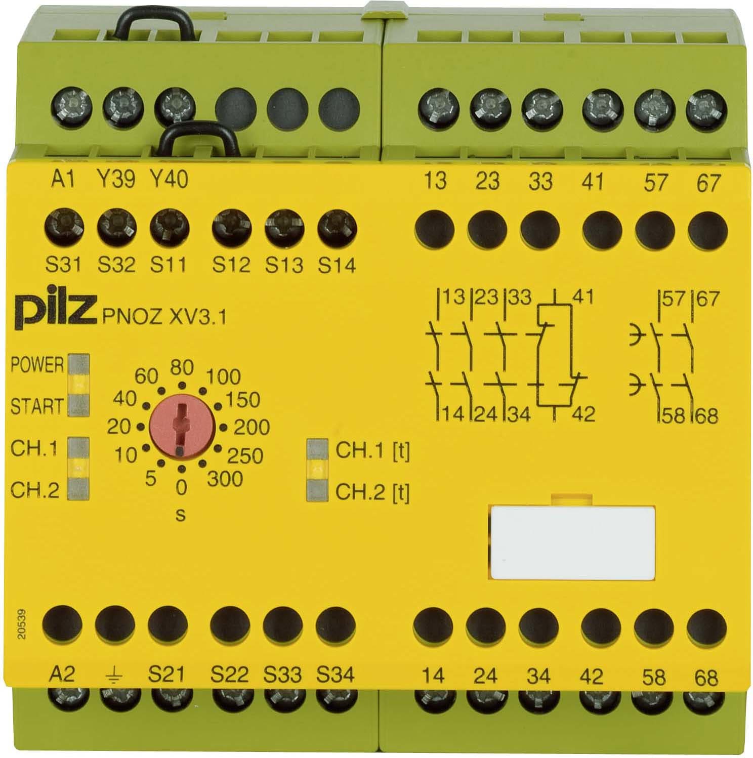 PILZ ITALIA SRL - PIZ774618 PNOZ XV3.1 300S24.240AC/DC 3NA-1NC(I)+2N