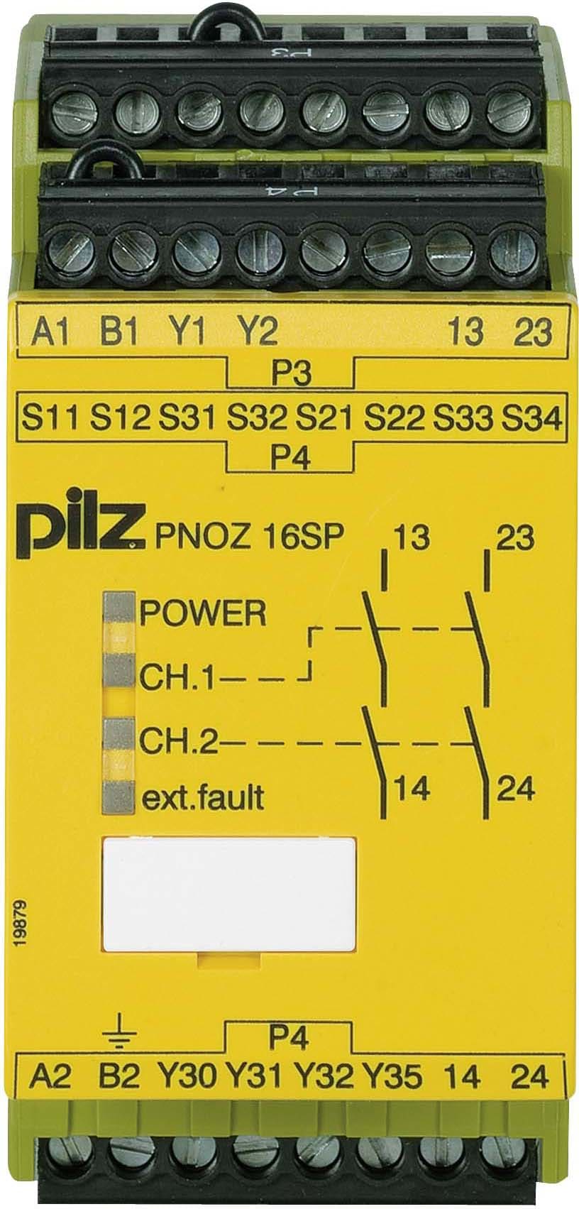 PILZ ITALIA SRL PIZ777076 PNOZ 16SP 230AC/24DC 2NA+2PNP