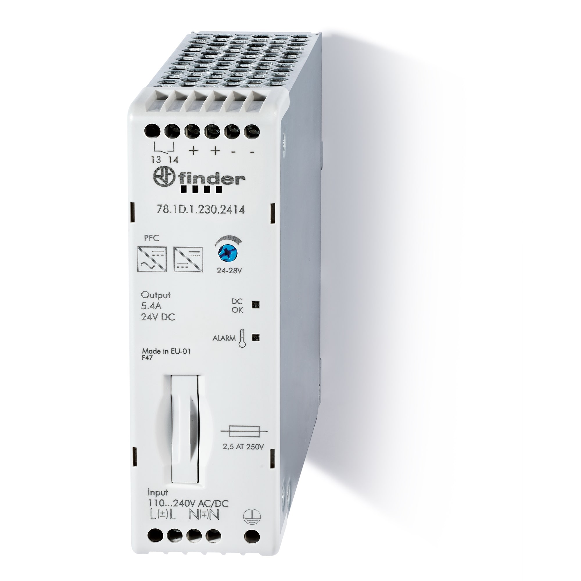 FINDER SPA FIN781D12302414 ALIMENTATORE SWITCHING 130W 24VDC (5,4A)