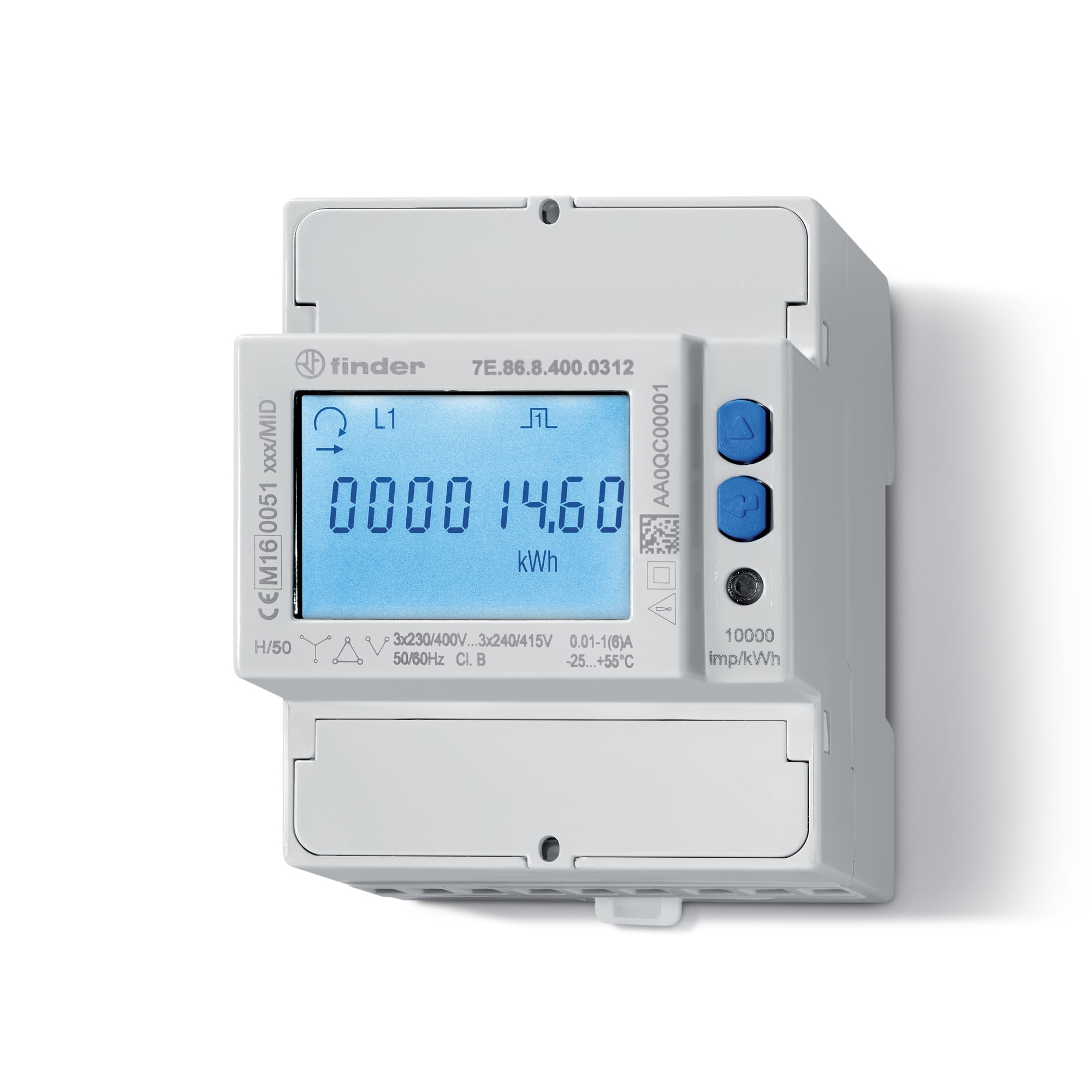 FINDER SPA FIN7E8684000312 CONTATORE DI ENERGIA TRIFASE (CT)