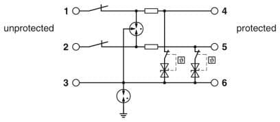 PHOENIX CONTACT - PHC2906794 TTC-6P-2X1-F-M-24DC-PT-I Scaricatore