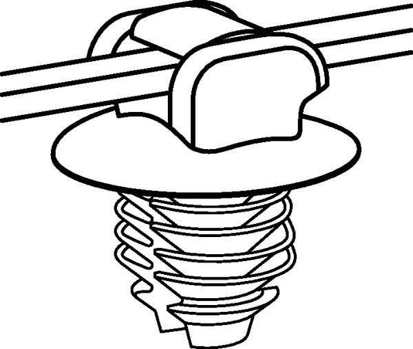 Hellermanntyton S.r. - HEE156-00104 Fascetta fissaggio a pino T40RFT8GSD