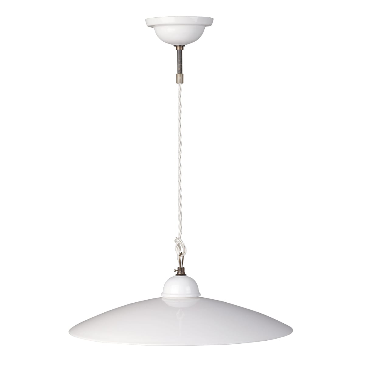 FANTON SPA - FME84130 LAMPADARIO+PIATTO LISCIO BIANCO