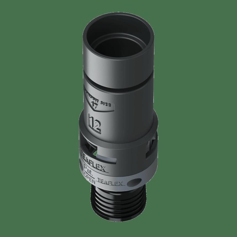 TEAFLEX TEA8BAD1712 RACC.ADATTATORE NERO IP68 1712