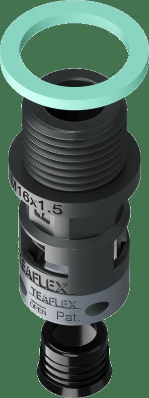 TEAFLEX TEA8BSM07M16 RACC.NERO IP68 SM07 M16X1,5