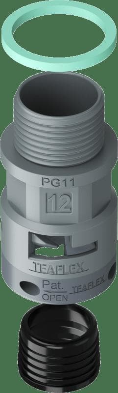TEAFLEX TEA8GSM12P11 RACC.GRIGIO IP68 SM12 PG11