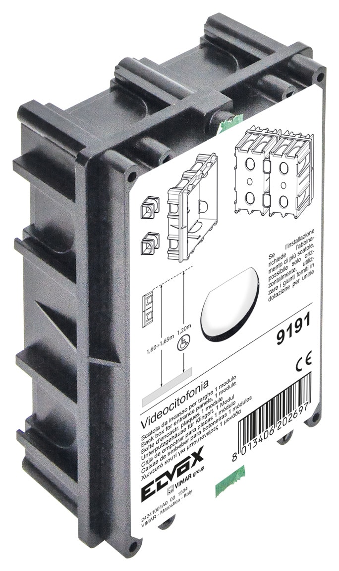 VIMAR S.P.A. - VIW9191 SCATOLA DA INCASSO PER TARGHE 1 MODULO