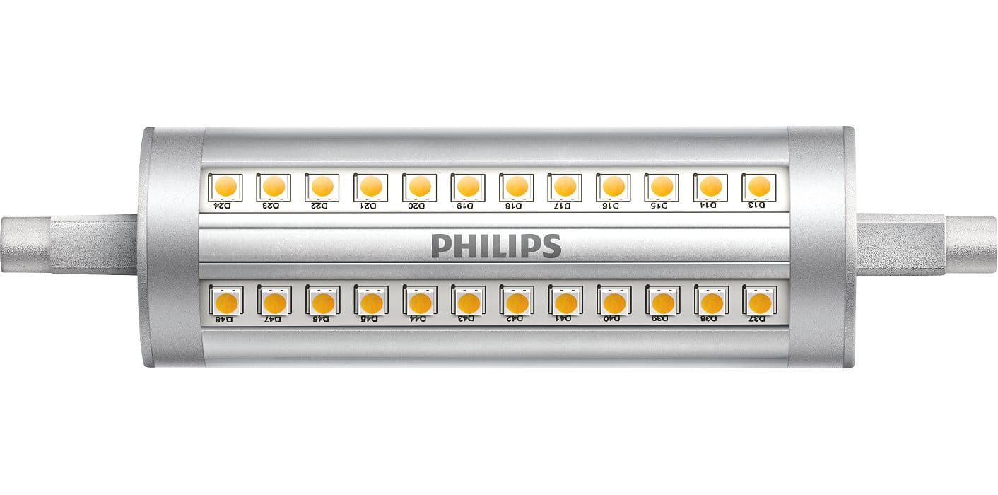 SIGNIFY ITALY SPA PHLCORER7S120830D CorePro, LED, R7S, 120 W, R7s, 3000 K, 2000 lm, CRI 80, 15000 ore