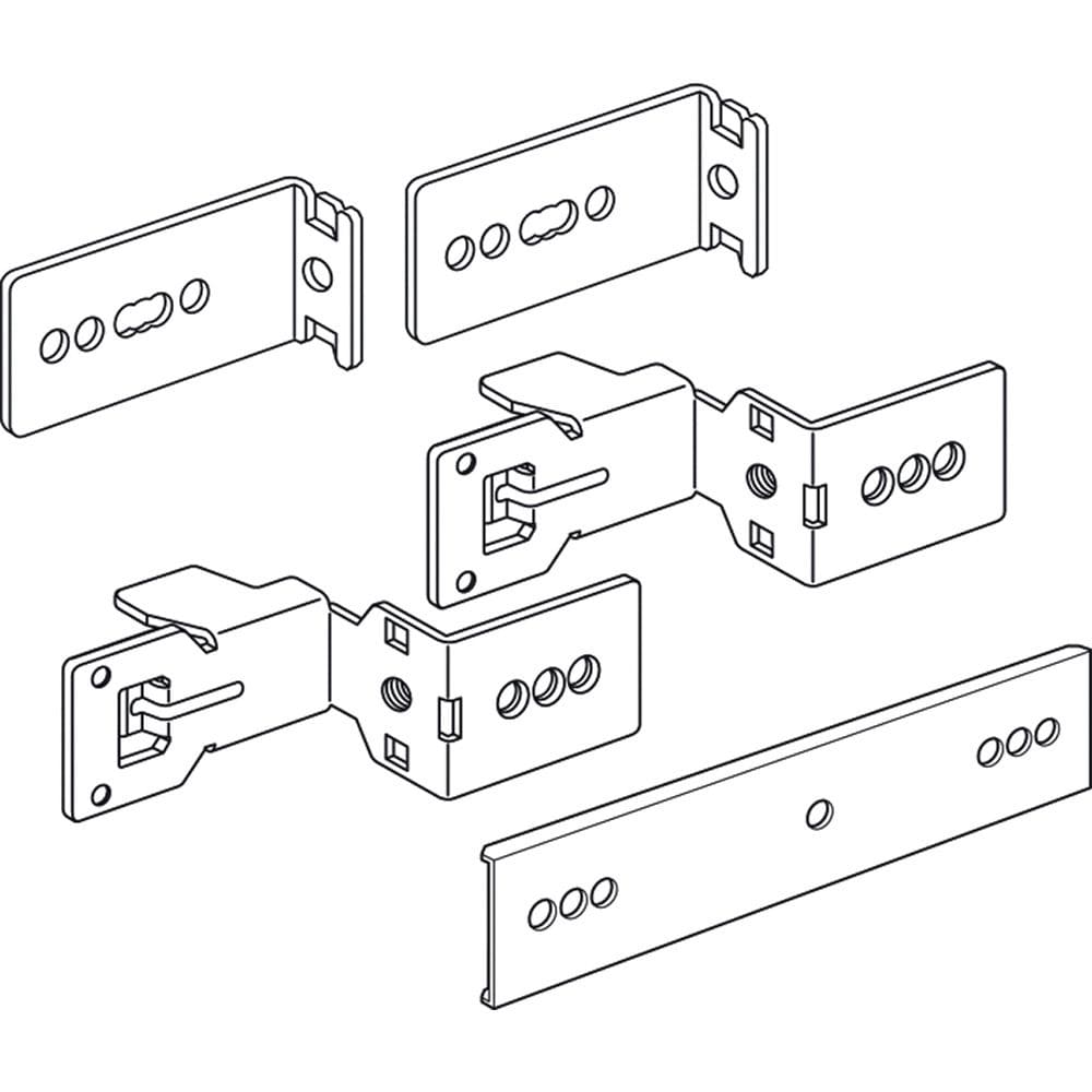 BTICINO BTI92800C MAS - COPPIA SUPPORTI PER CANALINE L=800