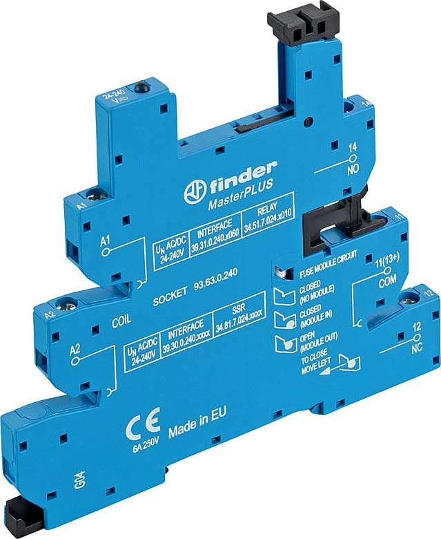 FINDER SPA FIN93630240 ZOCCOLO MULTI.MORSETTI A BUSSOLA 1P S.34