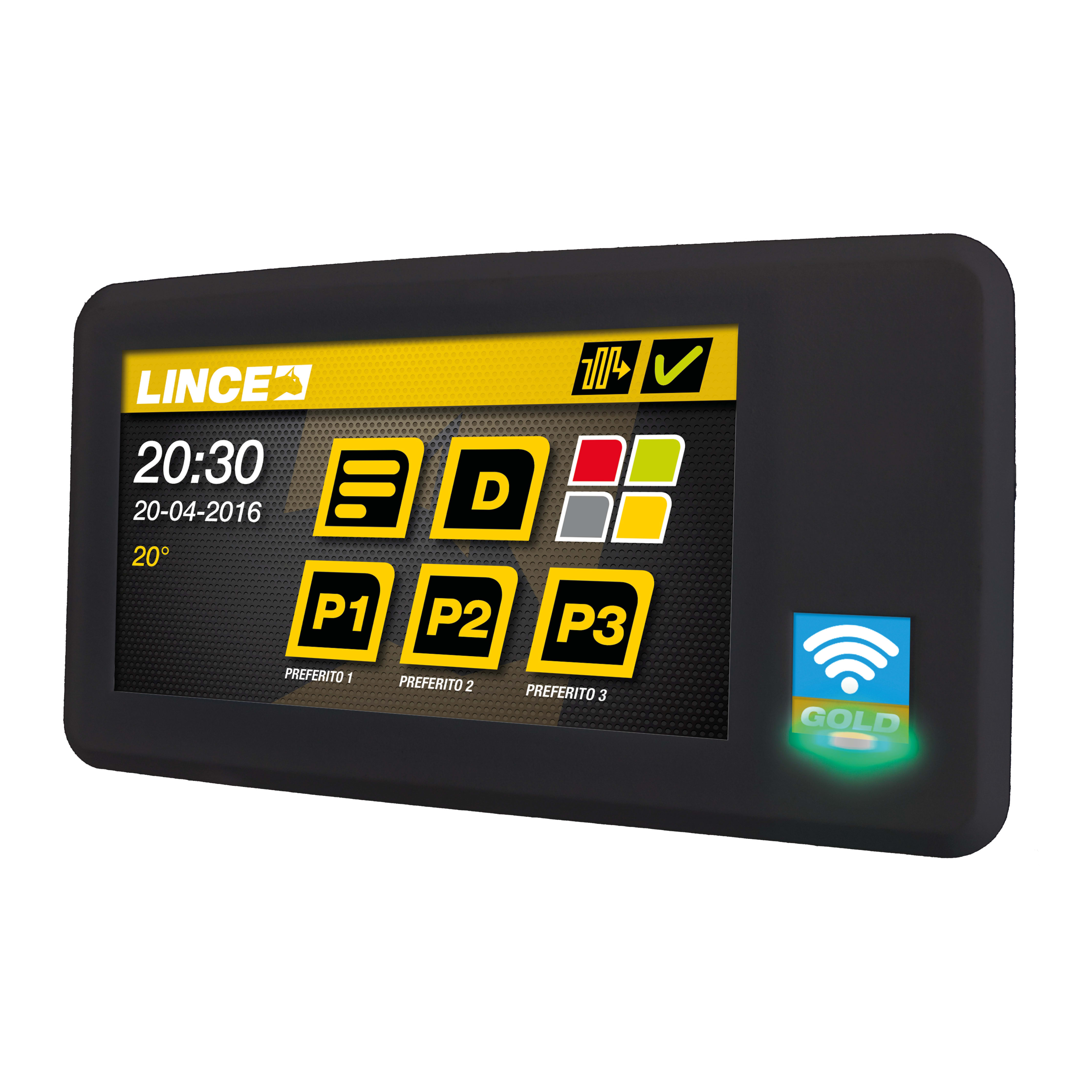 LINCE ITALIA SPA - LIN9542 - TASTIERA TOUCH GOLD NERA