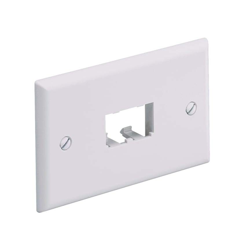 PANDUIT - PANCFPH2WH FACEPLATE,2PT,SGL.GANG,HORZ,WH,EA