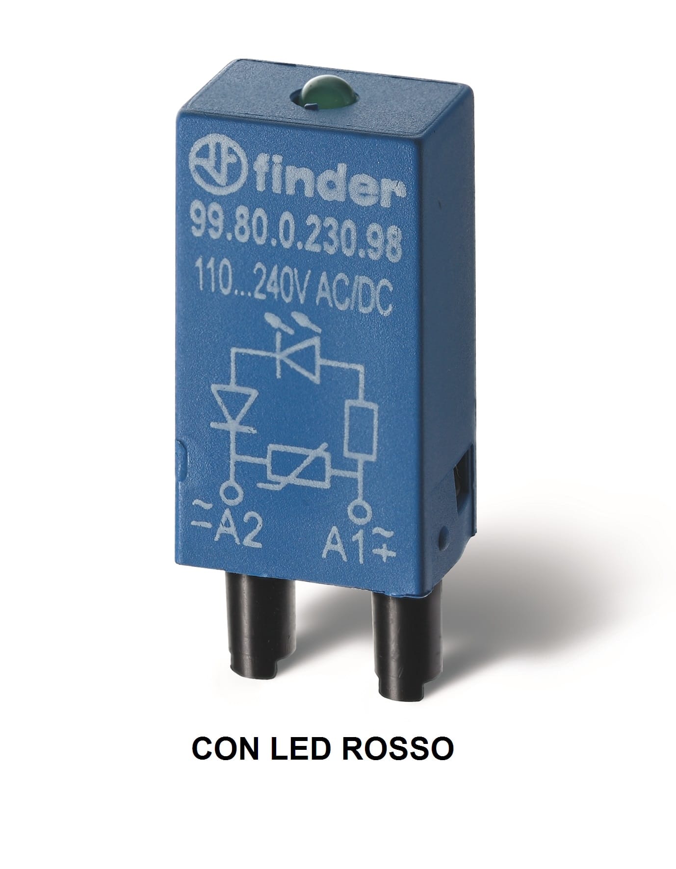 FINDER S.P.A. - FIN9980002408 MOD. INDICATORE LED+VARISTORE 6/24V AC/