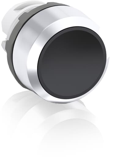 ABB SPA - ABBKZ 013 0 MP1-30B PULSANTE NERO GHIERA METALLICA