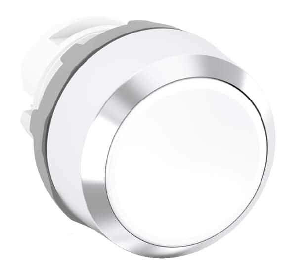 ABB SPA ABBKZ 012 2 MP1-30W PULSANTE BIANCO GHIERA METALLICA