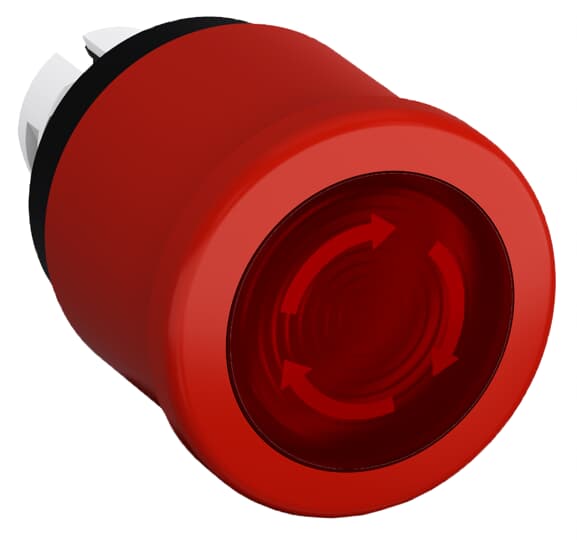 ABB SPA - ABBKW 305 3 MPMT3-11R PUL.FUNGO 40MM ROSSO GH. NERA