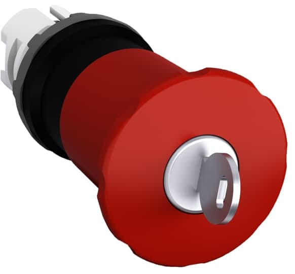 ABB SPA ABBKZ 629 3 MPEK4-11R PUL.FUNGO 40MM ROSSO A CHIAVE