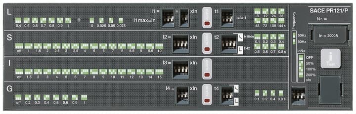 ABB SPA ABB1SDA058195R1 SG.EL.PR121/P-LSIG E1-E6