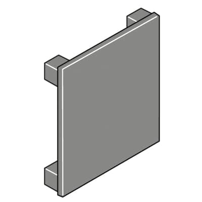 ABB SPA ABBEV1135 N.10 TAPPI DI CHIUSURA 72X72MM