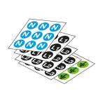 ABB SPA - ABBEV1151 N.490 ETICHETTE PVC ADESIVE D.12MM L1