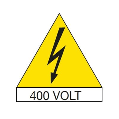 ABB SPA ABBEV1155 N.10 ETICHETTE PVC ADES.TRIANGOLO 125MM