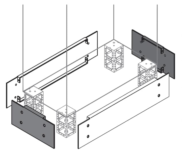 ABB SPA - ABBZN5002 N.2 FLANGE ZOCCOLO 200X500MM (HXL)