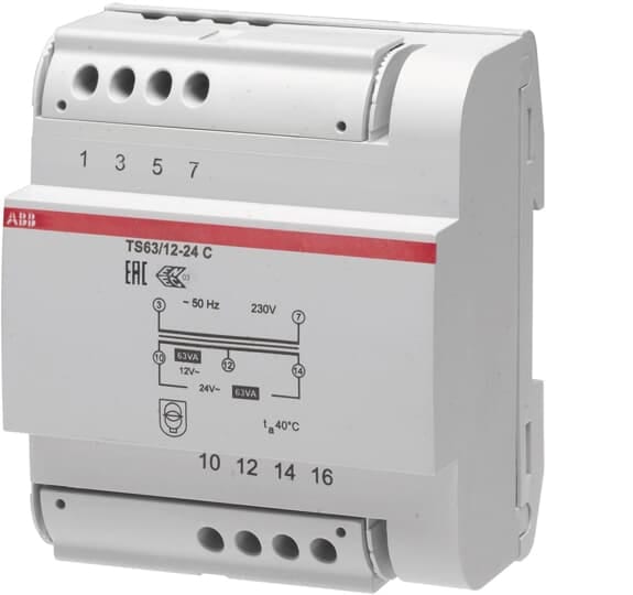 ABB SPA ABBM429287 TS63/12-24 C TRASFORMATORE 63VA 12-24V