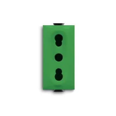 ABB SPA ABB2CSK1105CH PRESA BIVALENTE 2P+T, 10/16A, VERDE