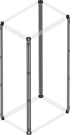 ABB SPA - ABBPUPM1802 N.2 MONTANTI LAMIERA ZINCATA H=1800MM