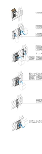 ABB SPA - ABBED2552 MODULO BASE+CAVO L2 ALTO 27MM In<125A S800
