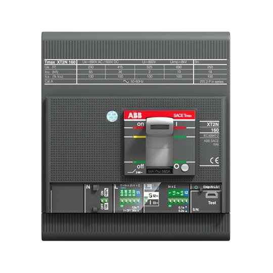 ABB SPA - ABBXT2S160I4 XT2S 160 EKIP I IN=160A 4P F F INN=100%