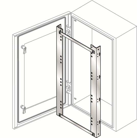 ABB SPA - ABBKD6040X TELAIO DIN 14DINX3FILE 600X400-INOX