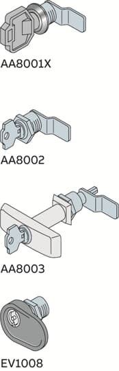 ABB SPA - ABBAA8001 CHIUSURA DOPPIA ALETTA E CHIAVE