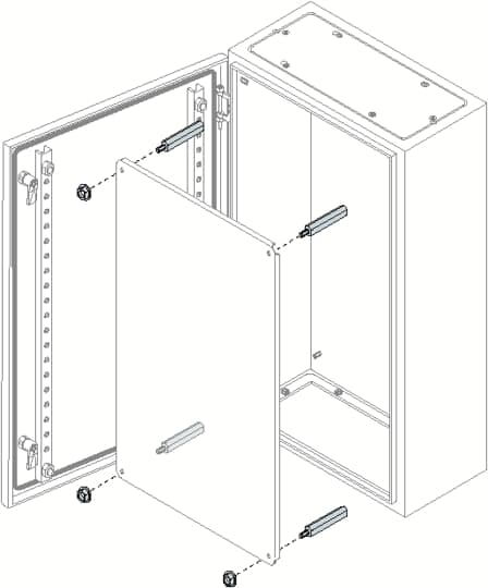 ABB SPA ABBAA8025 N.12 DISTANZIALI PIASTRA LUNGHEZZA 25