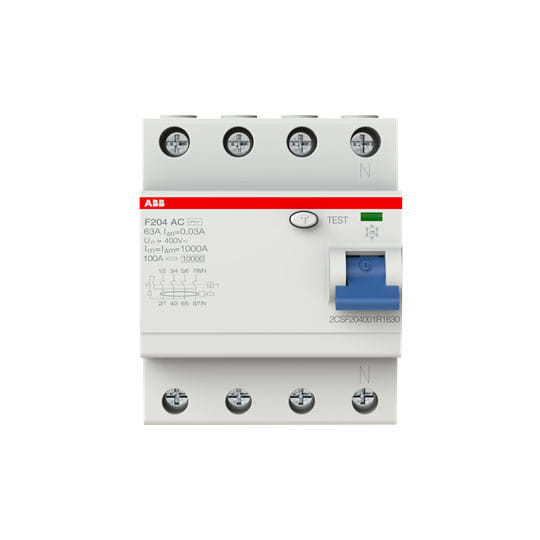 ABB SPA ABBF427814 F204 AC 63A 30MA INTERR.DIFFERENZ. PURO