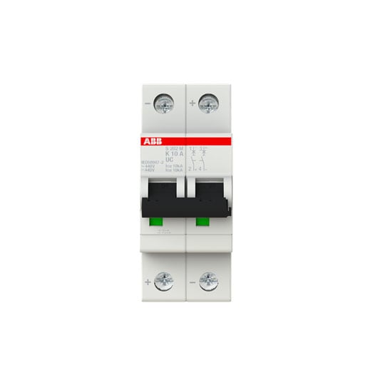 ABB SPA ABBS202MK10UC S202MUC K 10 INTERRUTTORE AUTOM CA-CC 2