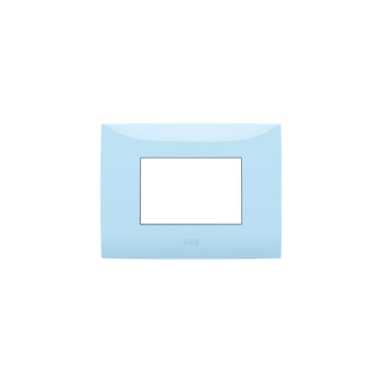 ABB SPA - ABB2CSK0314CH PLACCA 3 MODULI, AZZURRO PASTELLO
